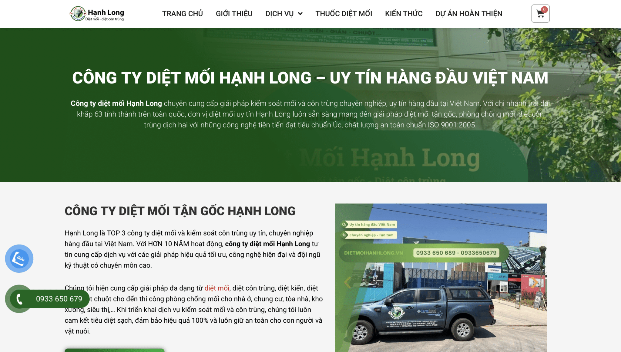 Dịch vụ diệt mối Hạnh Long